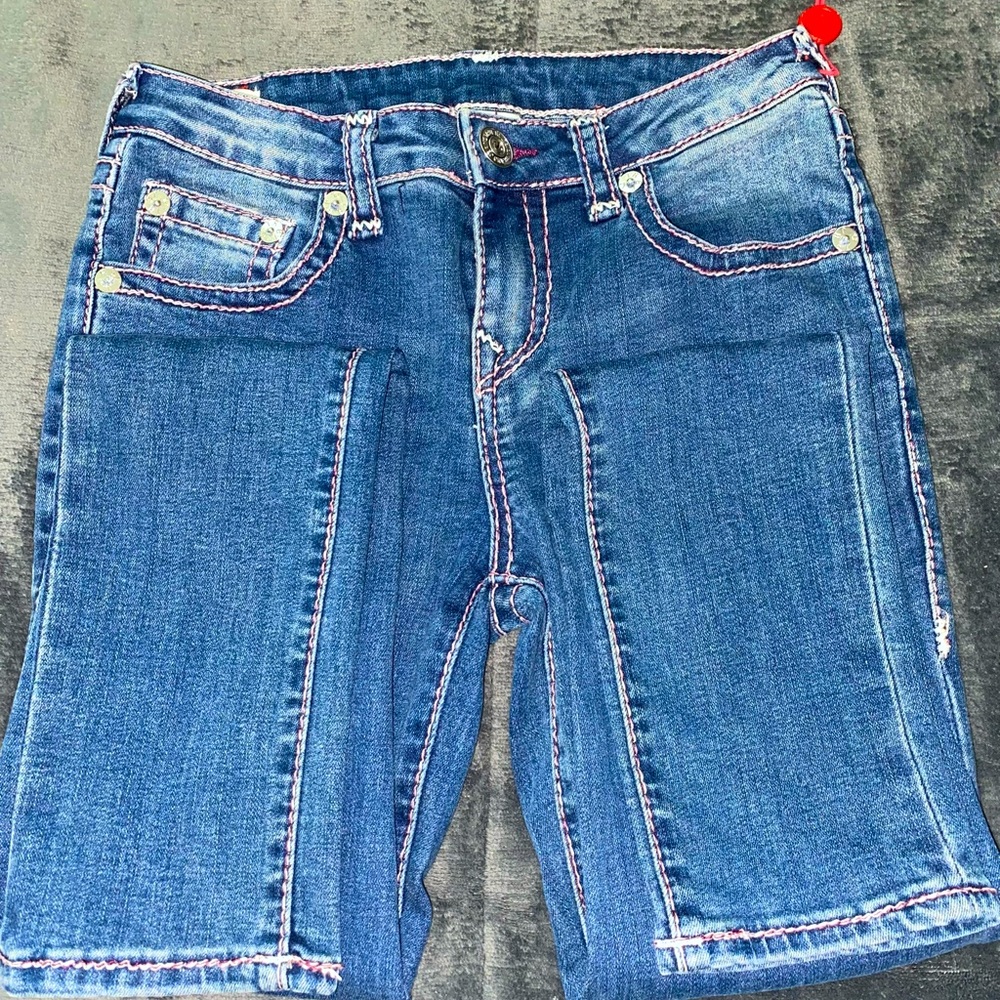 True Religion purple lace jeans